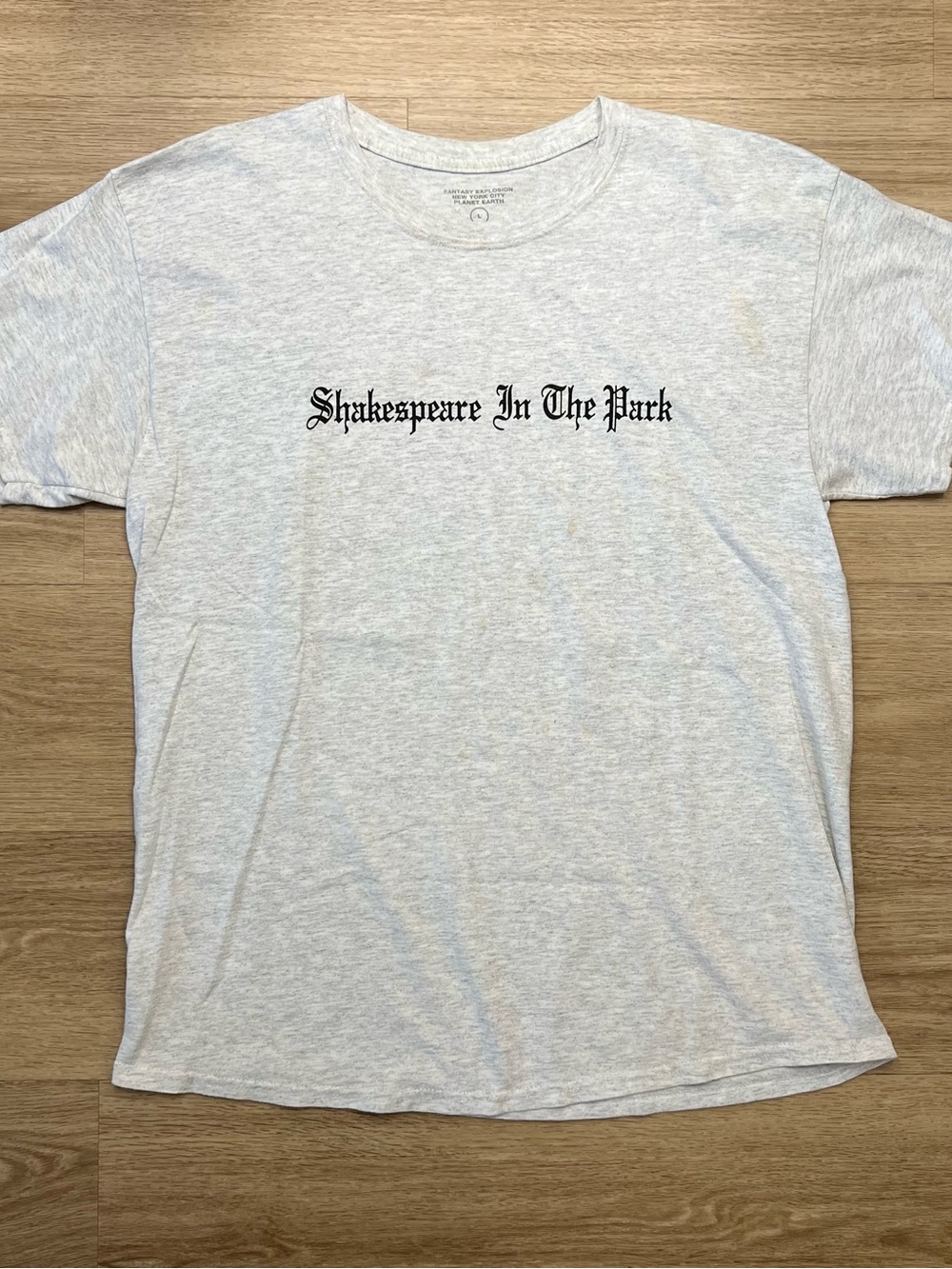 Fantasy Explosion NYC 'Shakespeare In The Park' T-Shirt Gray
